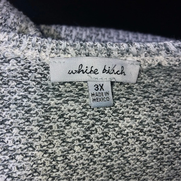 White Birch Longline Cardigan Heathered Grey 3X Pockets Soft Long Sleeve - Picture 2 of 7